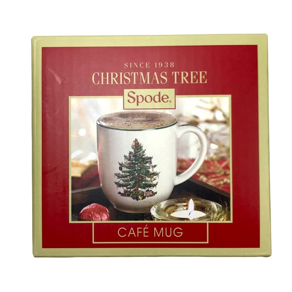 SPODE Christmas Tree Cafe Mug ~ New In Box Cocoa Coffee Tea Mug 14 Oz. - Picture 13 of 13